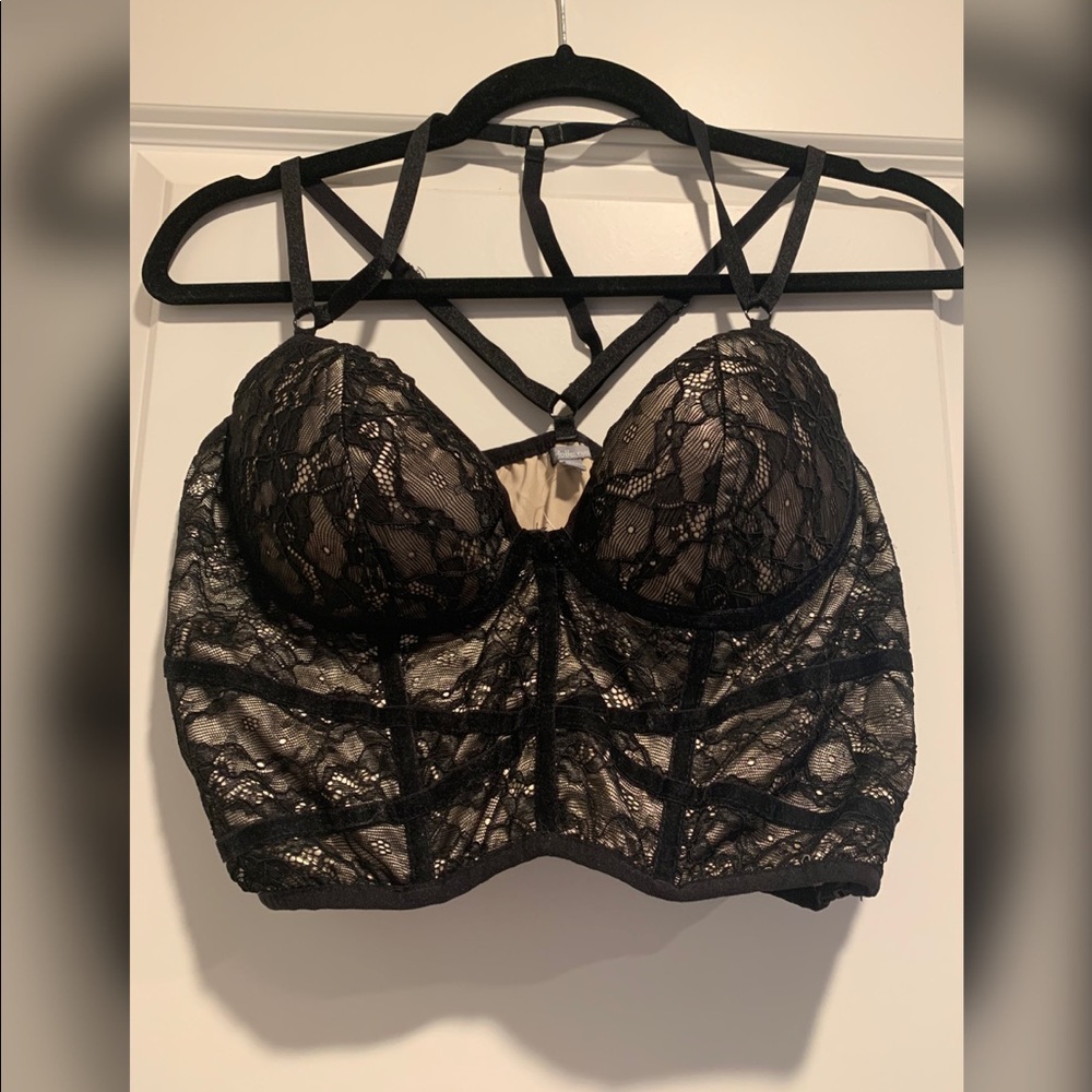 Lace Crop Bustier